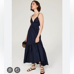A.L.C. Navy Rhodes Maxi Dress